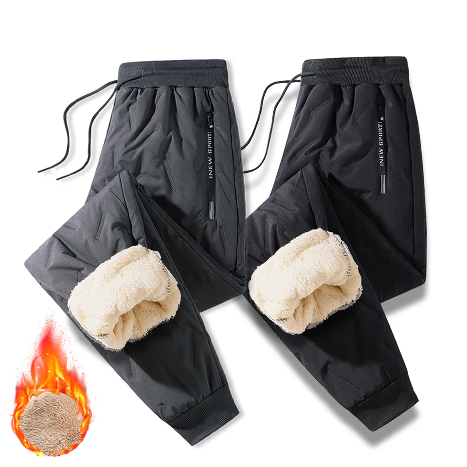 Zimní muži plyšový hustý fleece teplár