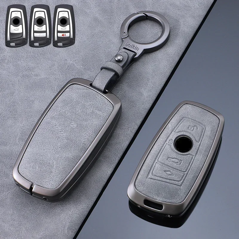 Zinc zliatina kožená kožená auto diaľkový kryt kľúča pre BMW 1 2 3 4 5 6 7 Series x1 x3 x4 x5 x6 F36 F25 F26 F30 F34 F10 F07 F20 Z10 G30
