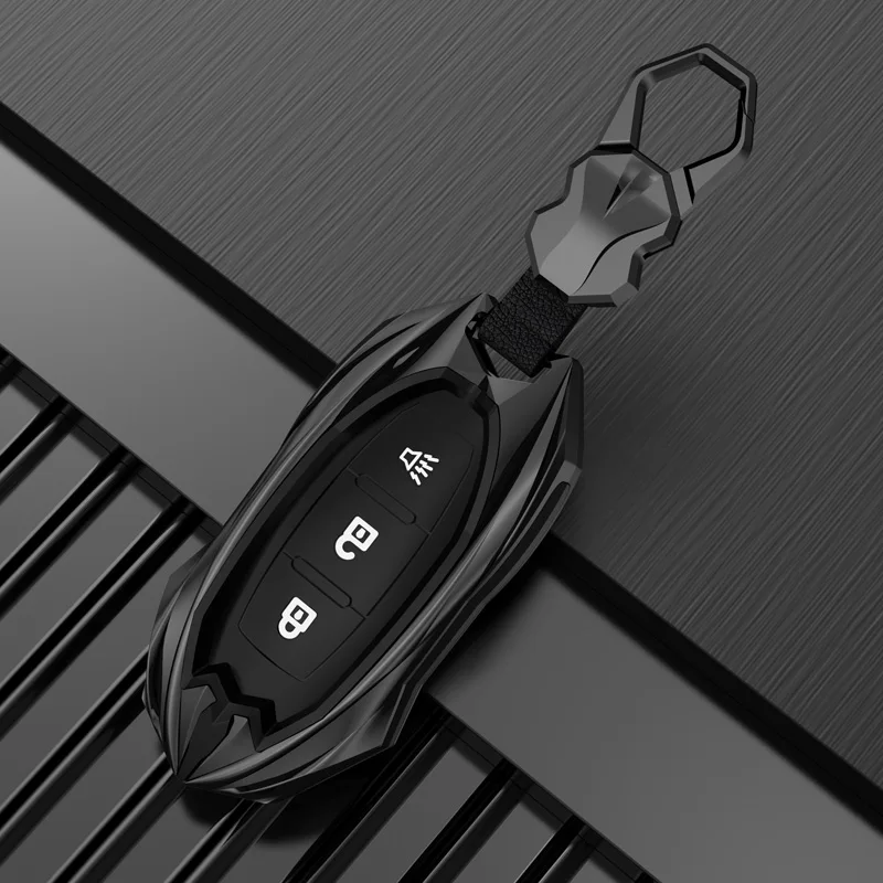 Zinc zliatinový automobil Key FOB Case Case pre Mitsubishi Outlander 2022 2023 Príslušenstvo auto inteligentné vzdialené kľúče Shell