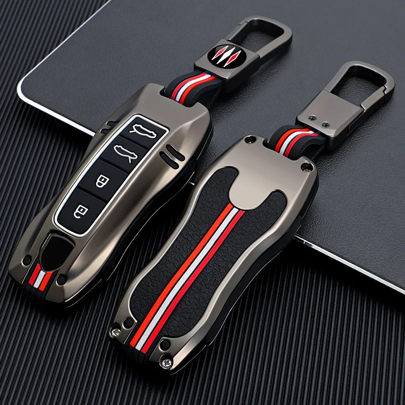 Zinc zliatiny automobilový kryt kryt shell fob pre Porsche Cayenne Coupe Panamera Taycan 911 971 9ya Macan Boxste Držiak uhlíkových vlákien
