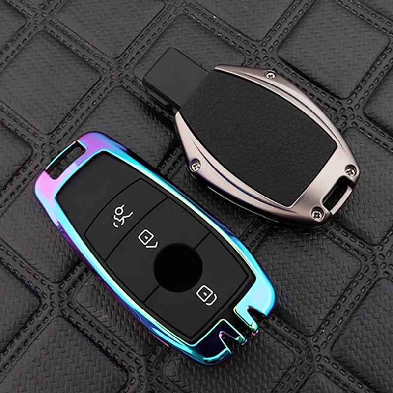 Zinc zliatiny automobilu Kľúčové puzdro pre Mercedes Benz Abcesg Class GLC CLL CLS CLK GLB GLB SLK AMG W203 W211 W213 W204 W205
