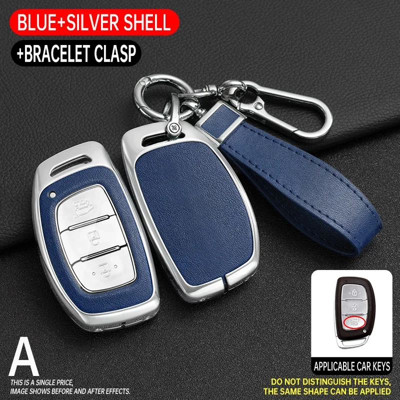 Zinc zliatiny Car Keycase FOB 3 4 Button pre moderné IX35 Elantra sonata 8 9 pre Kia Sportage K5 K2 Sorento Optima Forte 2011-2016