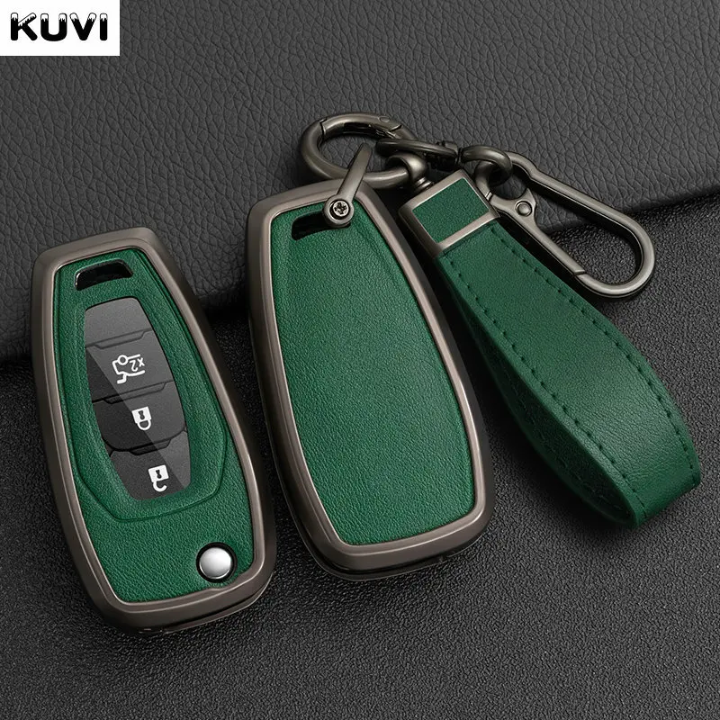 Zinc zliatiny kožené auto diaľkové krytie kľúča pre chevrolet Spark Sonic Camaro Volt Bolt Trax Trax Malibu Cruze 2014- 2018