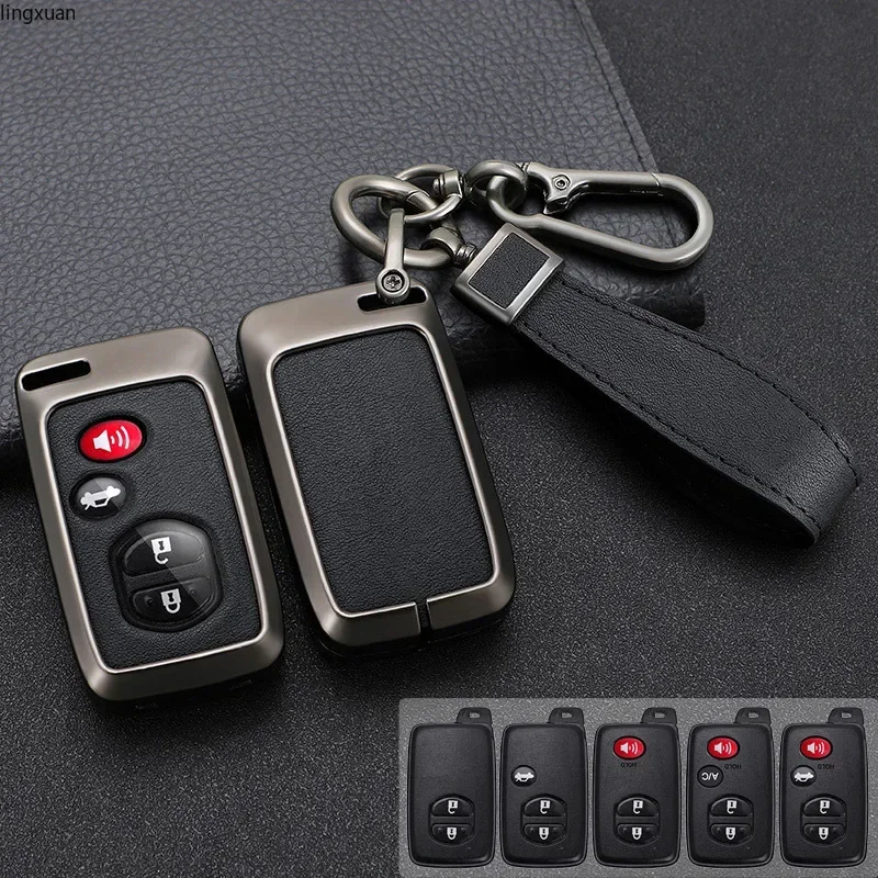 Zinc zliatiny + Kľúčové puzdro Silikone Car pre Toyota Prius 30 Alpha Aqua Rav4 Land Prado Cruiser Auris Highlander Subaru Forest