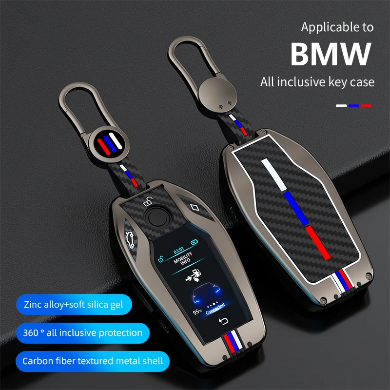 Zinc zliatiny LED reťaz Držiteľa kľúča pre držiak na kľúče pre BMW 5 7 Series G11 G12 G30 G31 G32 I8 I12 I15 G01 G02 G05 G07 X3 X4 X5 X7