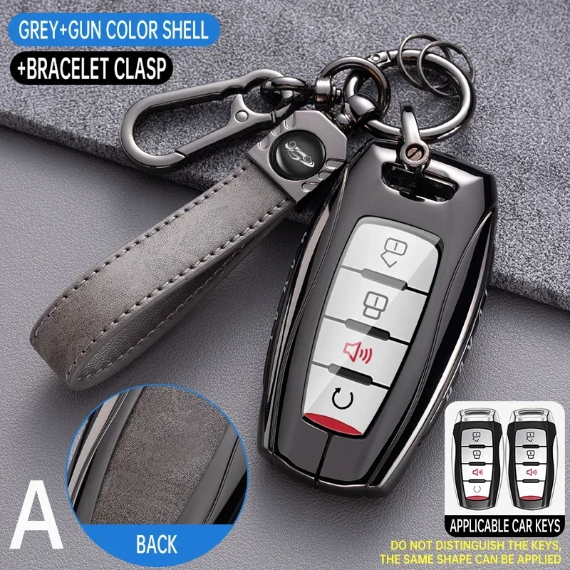 Zinc zliatiny vozidla diaľkový kryt kľúča držiak na kľúče pre veľkú stenu Haval Hover Hover H1 H4 H6 H9 F5 F7 H2S GMW Coupe Automatické príslušenstvo