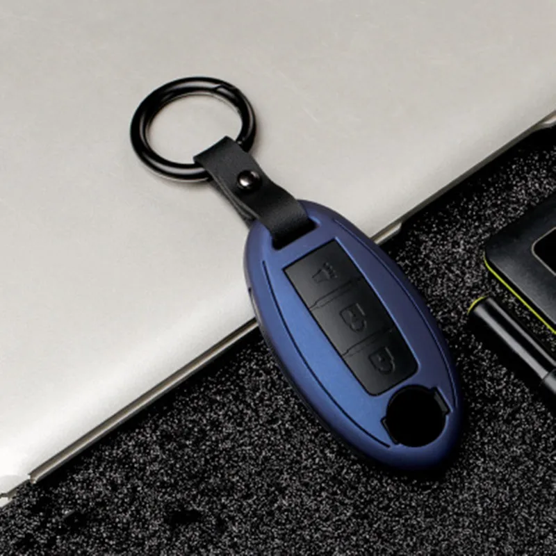 Zinková zliatina 3 gombík automobil Smart Key FOB Cover Case Case Case pre kožu Nissan infiniti ex fx G25 G37 FX35 EX25 EX35 FX37 EX37 Q60 QX50