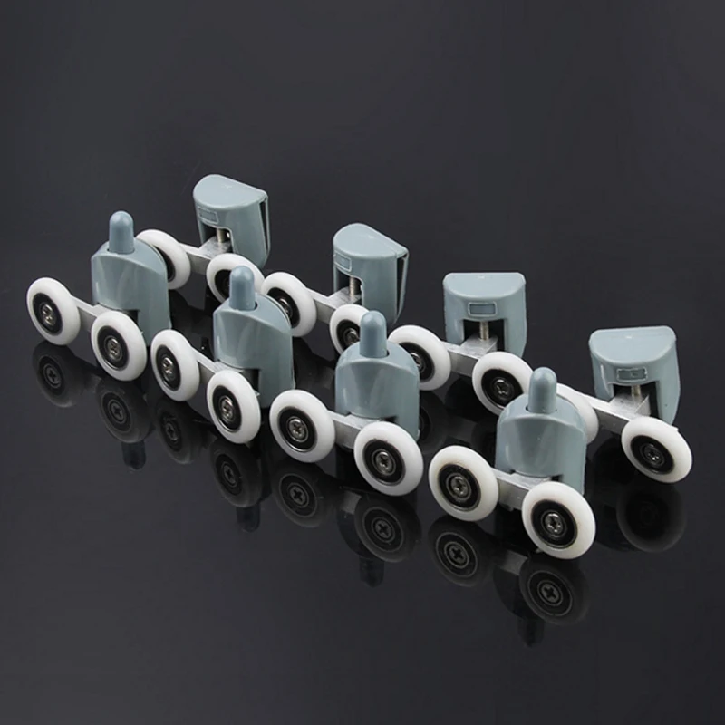 Zinkové zliatina dvojité sprchové dvere Roller/kladky/valčeky/kolesá ložiskový priemer 19 mm/20 mm/23 mm/25 mm/27 mm