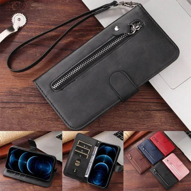 Zipper fonda Redmi14c 14 C Coque pre Xiaomi Redmi 14C 14r A4 Chráňte kryt Redmi Note 14 Pro Plus kožené oká s koženým telefónom Puzdro