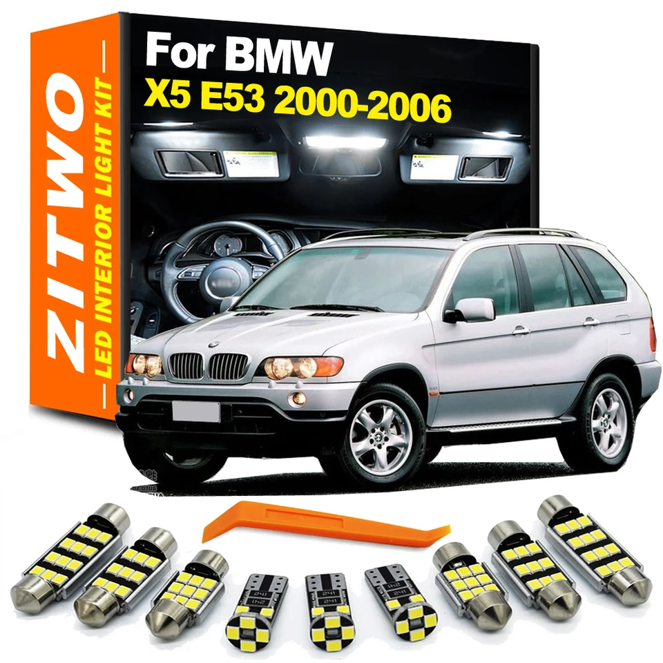 Zitwo 22ks plné LED interiér DOME DOWER NOPLODNÉ DOPLOK TRUNK SVETLO SVETA PRE BMW X5 E53 2000 2001 2002 2003 2004 2005 2006 Príslušenstvo