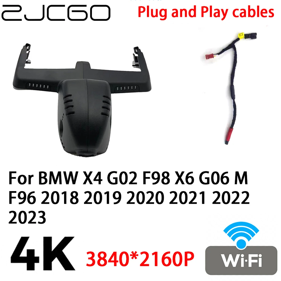 ZJCGO 4K 2160P DVR DASH CAMER VIDEA VIDEA VIDEACORDON Plug and Hra pre BMW X4 G02 F98 X6 G06 M F96 2018 2019 2020 2021 2022 2023