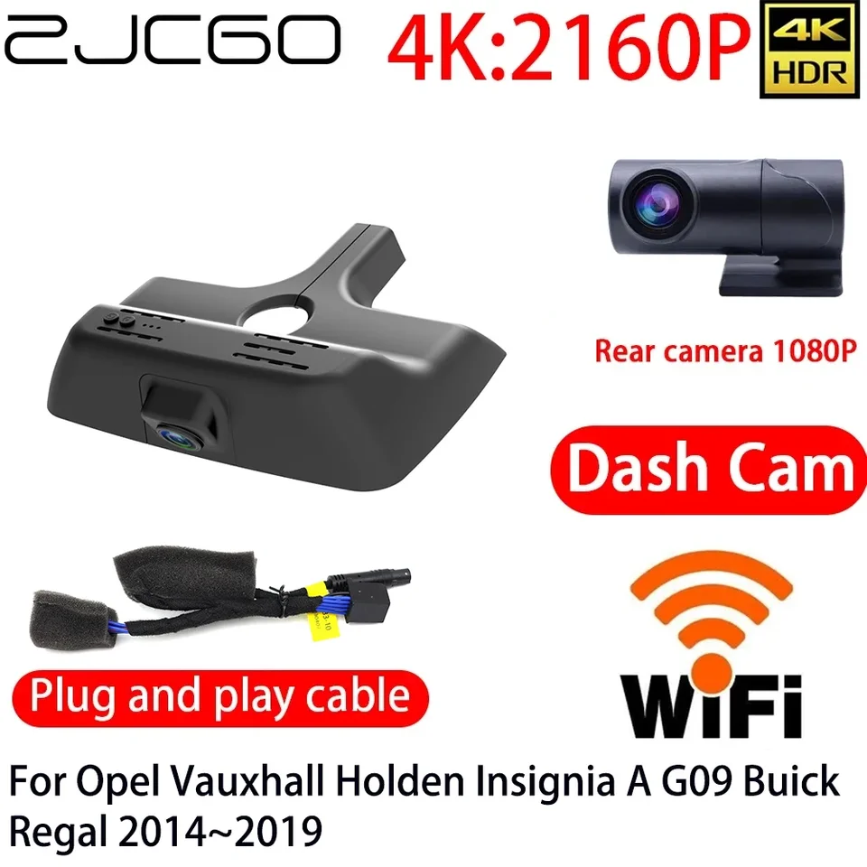 ZJCGO 4K DVR DASK CAM WIFI predná zadná kamera 24H Monitor pre Opel Vauxhall Holden Insignia A G09 Buick Regal 2014 ~ 2019