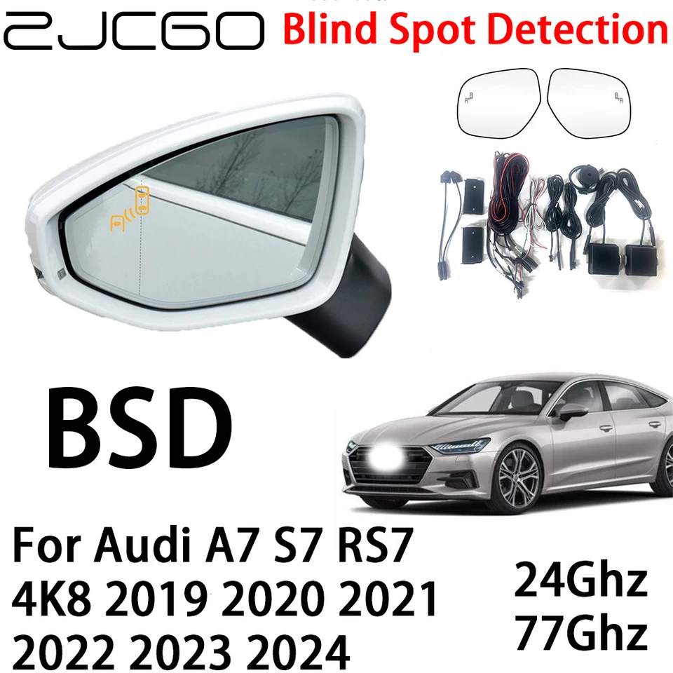 ZJCGO BSD RADAR VAROVANIE SYSTÉMU SLEPTA SLACKÉHO SPOTOVÉHO SPOT BEZPEČNOSTI VÝSTAVNOSTI VÝKONU AUDI A7 S7 RS7 4K8 2019 2020 2021 2022 2023 2024
