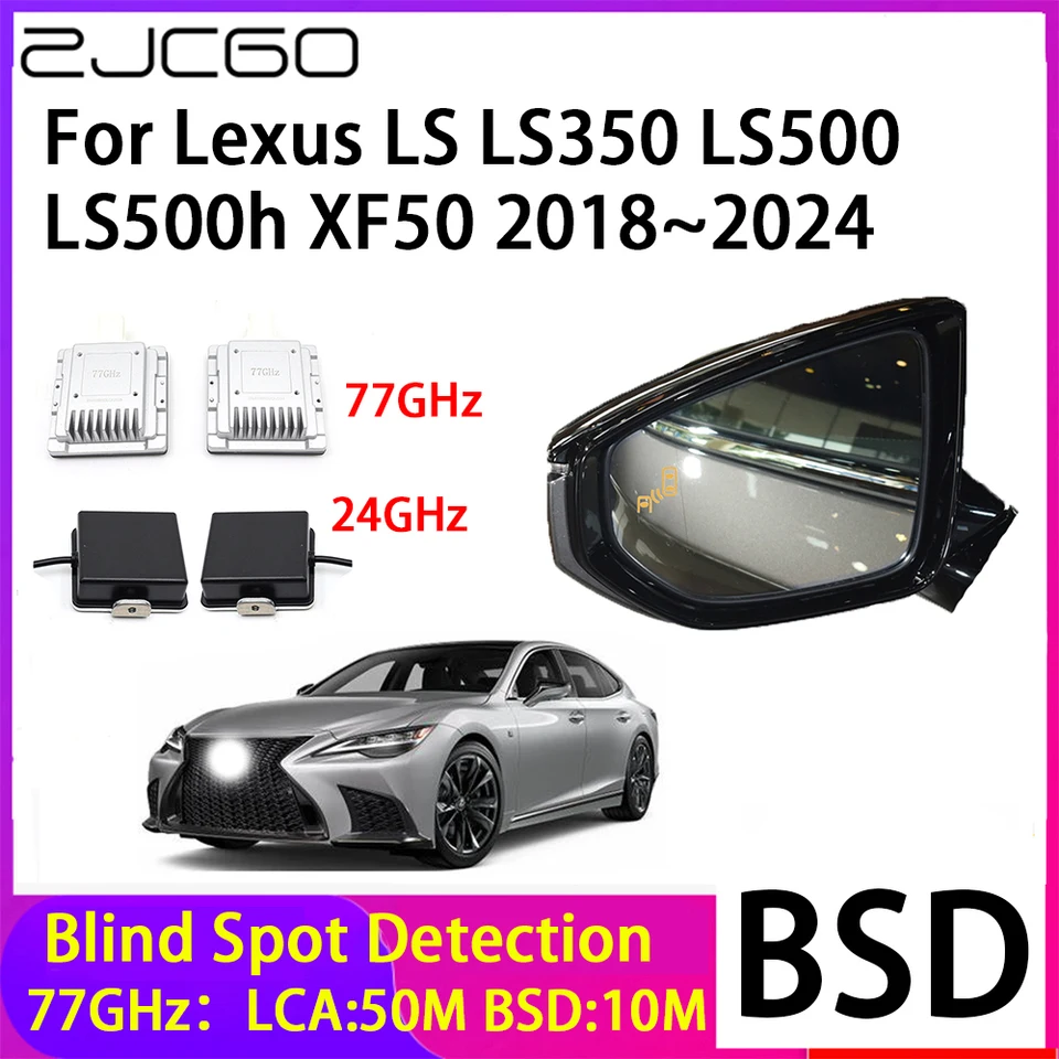 ZJCGO Car Blind Detection Detection BSD zrkadlo Zadný radarový detekčný systém pre Lexus LS LS350 LS500 LS500H XF50 2018 ~ 2024