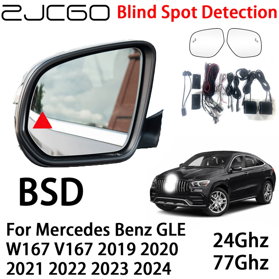 ZJCGO CAR BSD RADAR VAROVANIE SYSTÉMU SYSTÉMA SLEKÁCIE SPOT SPOT BEZPEČNOSTI VÝSTAVNOSTI VÝKONU pre Mercedes Benz GLE W167 V167 2019 ~ 2024