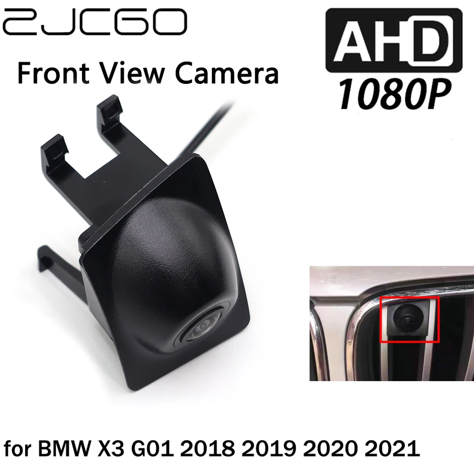 ZJCGO CAR Front View Logo Parkovacia kamera AHD 1080p Night Vision for BMW X3 G01 2018 2019 2020 2021