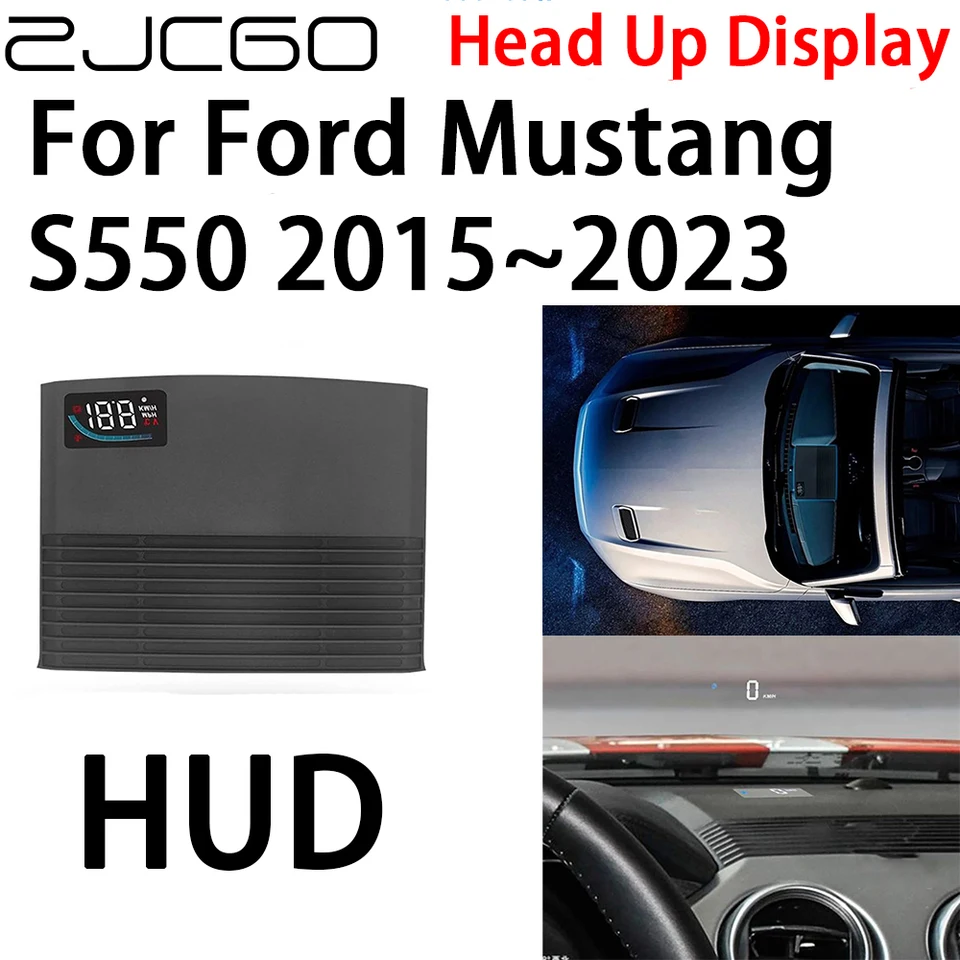 ZJCGO CAR HUD hlava nahor UP DISPLATOVÝ SAPEPEROM PROJECTOR Alarmové elektronické príslušenstvo pre Ford Mustang S550 2015 ~ 2023
