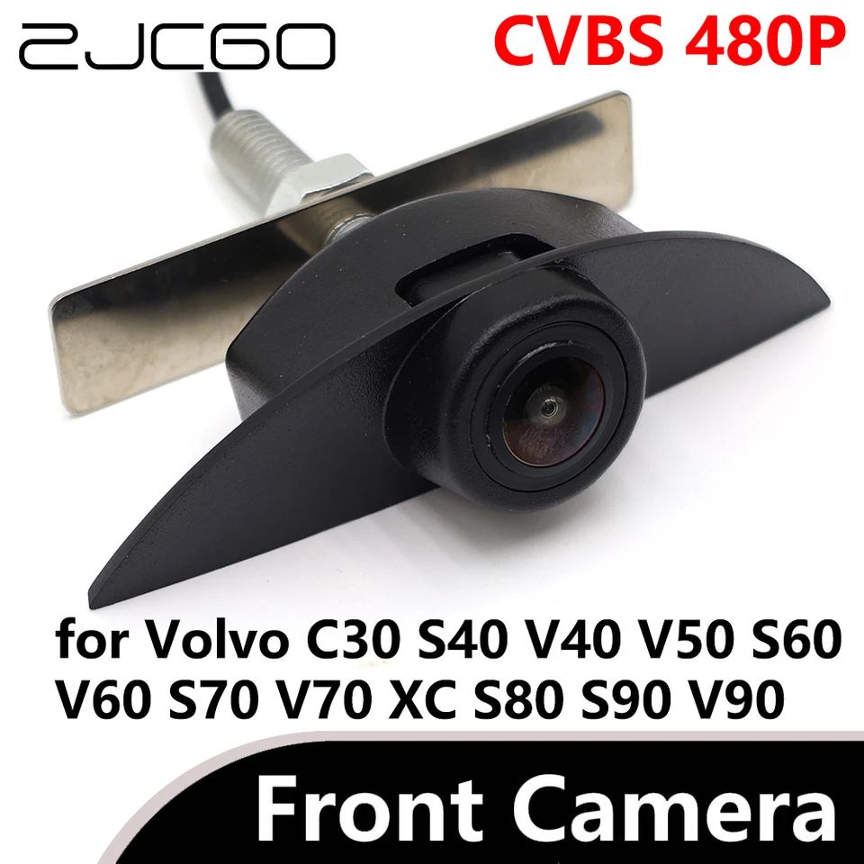 ZJCGO CVBS 480P 170 ° Parkovacie logo pre predné pohľady Auto Parkingové fotoaparát nepremokavé pre Volvo C30 S40 V50 V50 S60 V60 S70 V70 XC S80 S90 V90