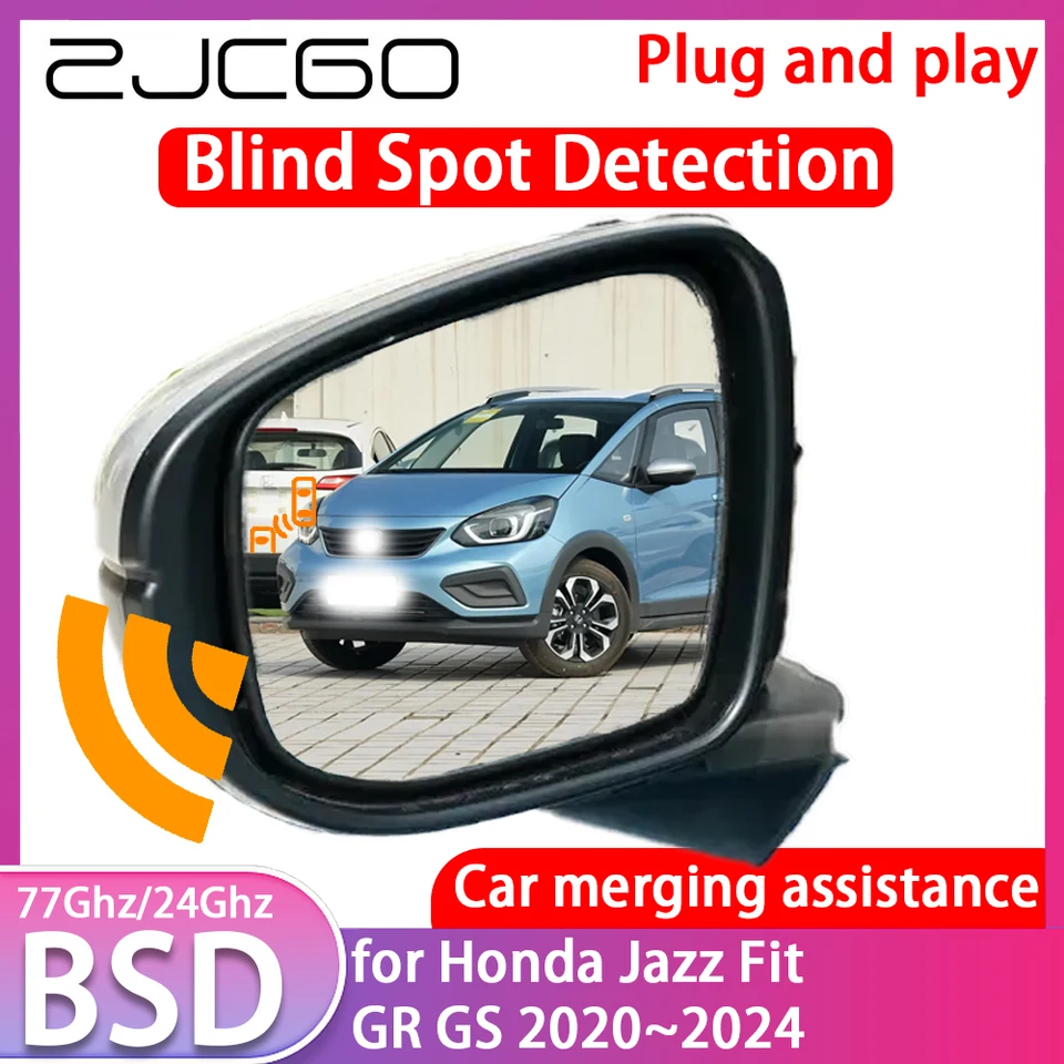 ZJCGO pre Honda Jazz Fit Gr GS 2020 ~ 2024 Detekcia slepého bodu automobil BSD BSA BSM System hnacie výstražné výstražné zrkadlo Radar