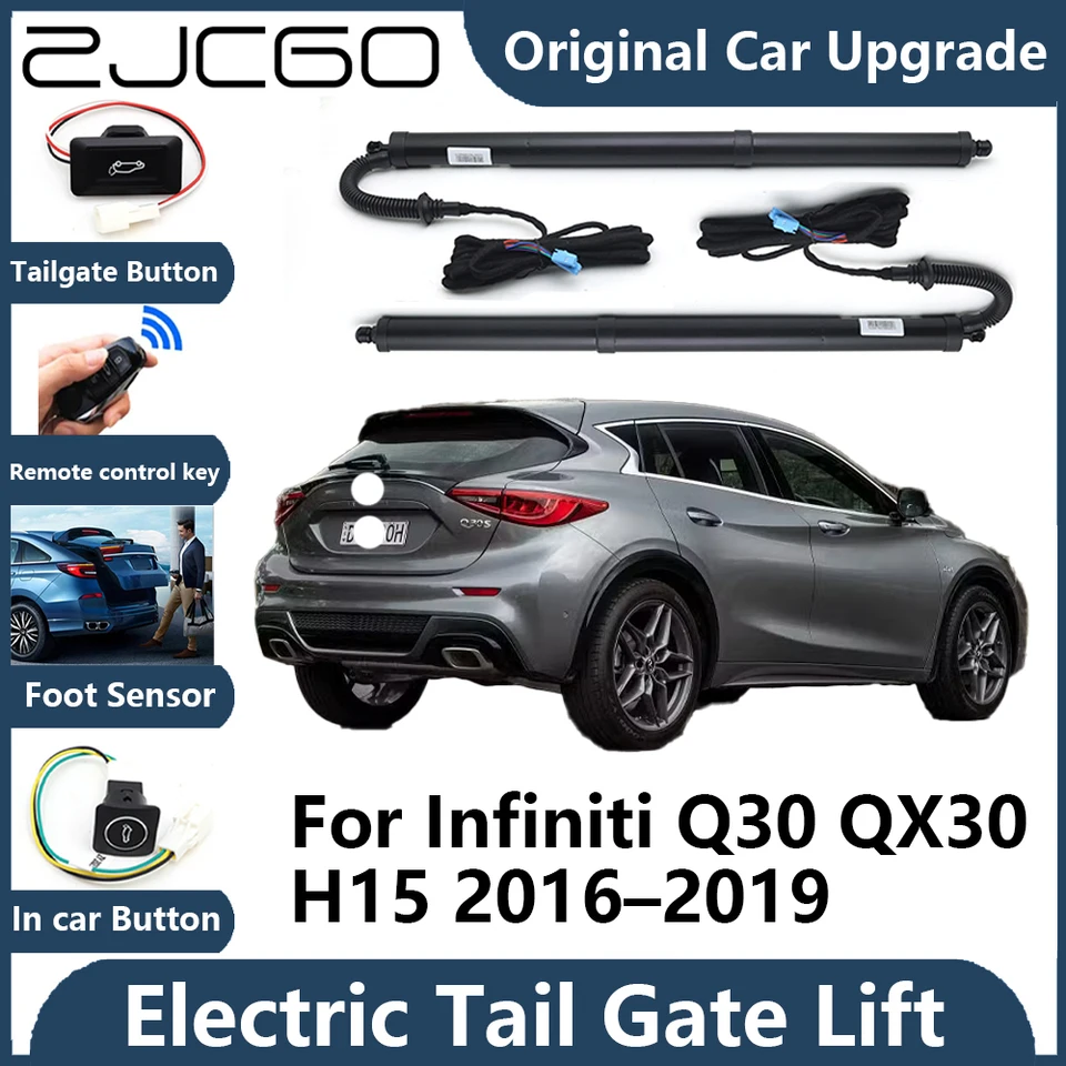ZJCGO pre Infiniti Q30 QX30 H15 2016 ~ 2019 TAVERGATE ELEKTRICKÁ TACH TACH TACK GATE VYPRAVA PROPNOHU VOZIDLO VOZIDLA VOZIDLA Vzťah
