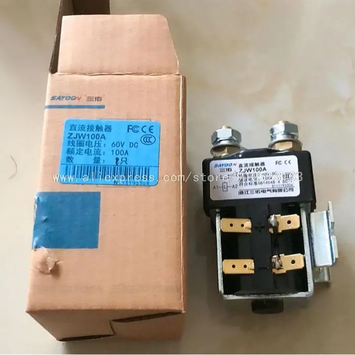ZJW100A 12V 24V 36V 48V 60V 72V DC DC CONTATOR SW80 pre motorové vysokozdvižné vozíky Elektromobile uchopenie wehicle car Winch no