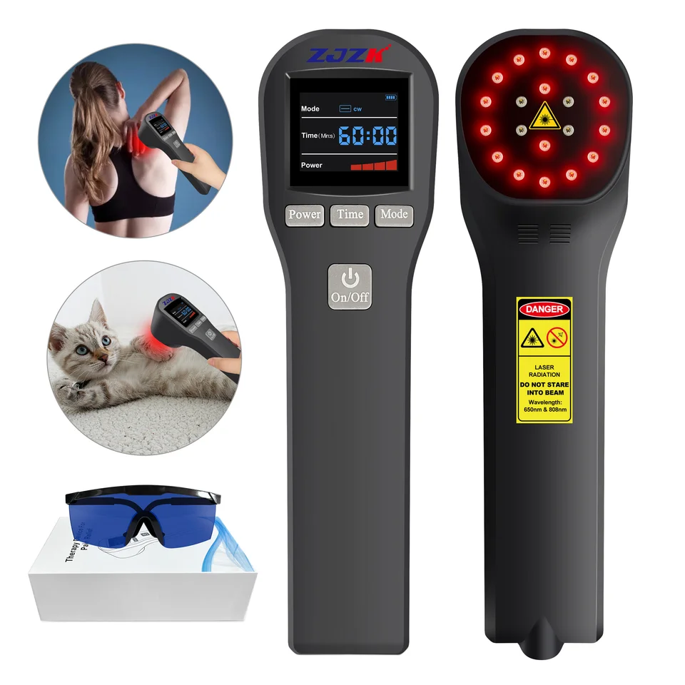 ZJZK chiropraktor ultrafialový červený laserový stroj Medic Therapeutics Handheld bolesti