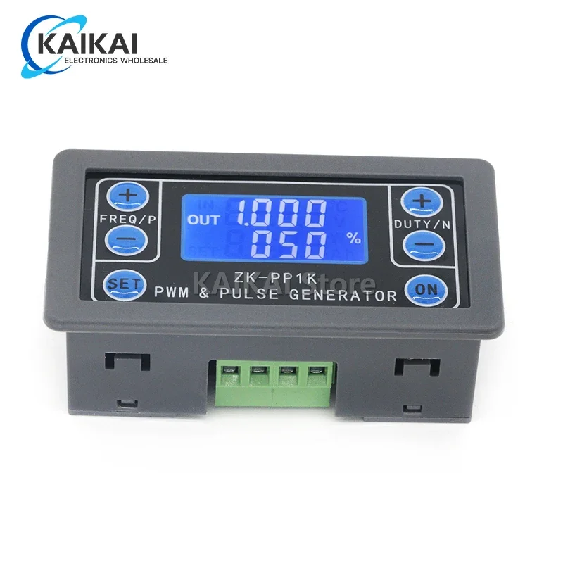 ZK-PP1K LCD digitálny PWM generátor signálu Pulz Frekvenčný cyklus Nastaviteľný generátor signálu Square Wave Wave Generátor