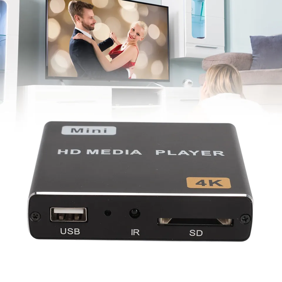 ZK30 MINI 4K Player Media Player AV USB HD rozhranie IR rozhrania s diaľkovým ovládaním HD Digitálnym médiám prehrávač US