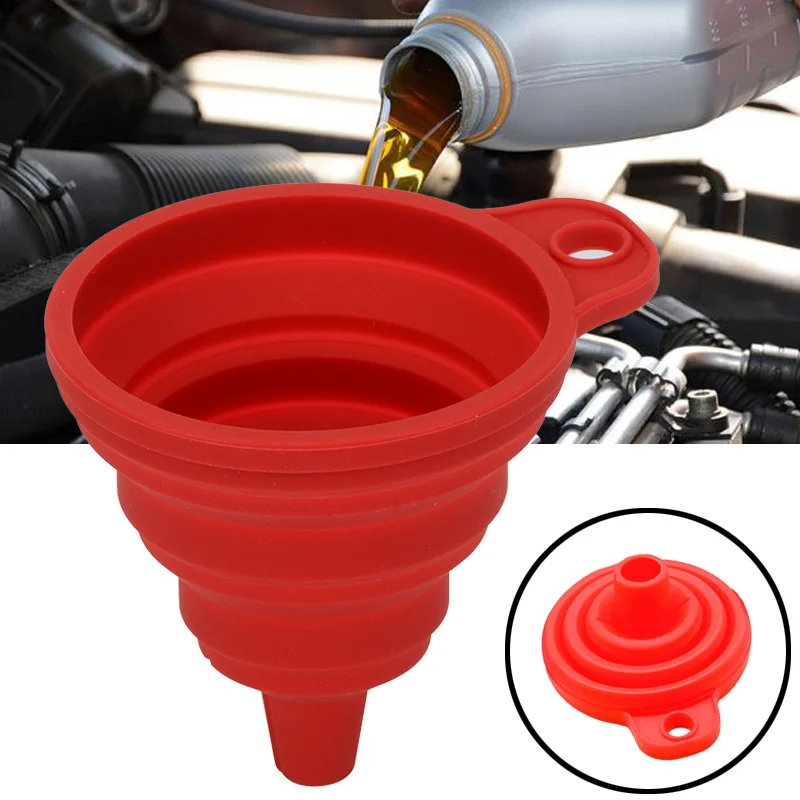 Zkladateľný lievik Silikone Car Motor pre Audi A4 Audi A4 B7 Ford Fiat 500 Peugeot 508 Citroen Smart Fortwo BMW M.