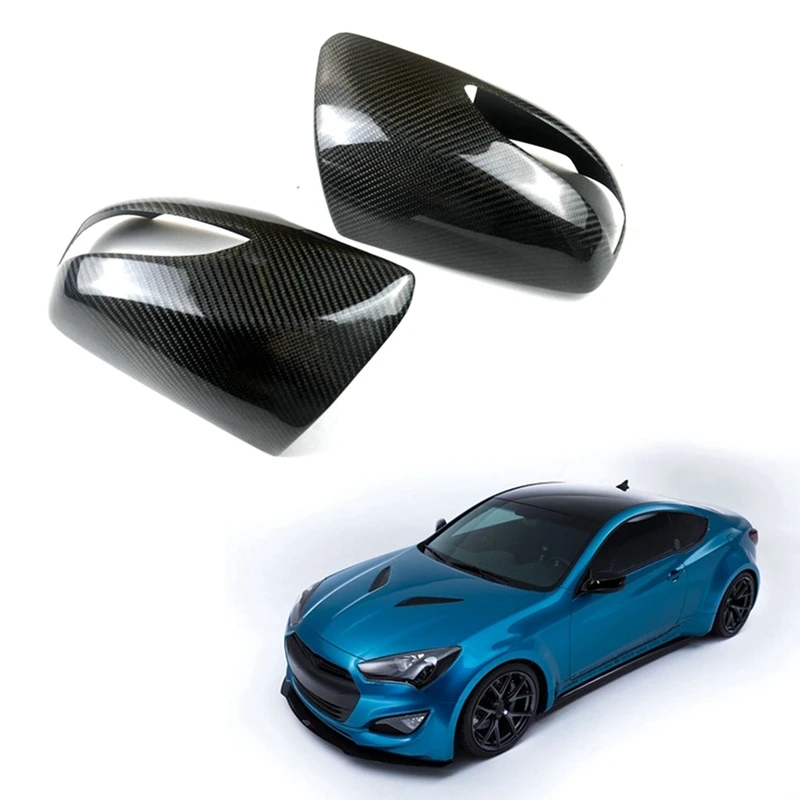Zkrútenie spätného zrkadla Skutočné uhlíkové vlákno pre Hyundai Genesis Rohens Coupe 2008-2012