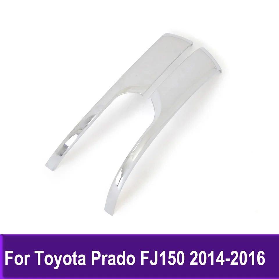 Zkrútené zrkadlo bočných dverí Strip Chrome pre Toyota Prado FJ150 2014 2015 2015 2016 Exteriérové ​​príslušenstvo nálepka automobil