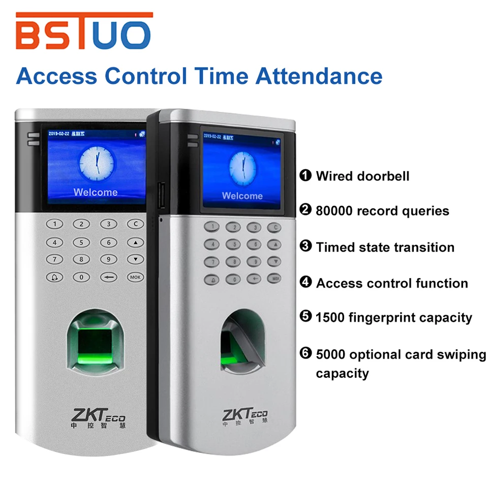 ZKTECO z 260 dotykových odtlačkov prstov IP IP inteligentný biometrický odtlačok prsty čas účasť na čase Zamestnanec Recorder