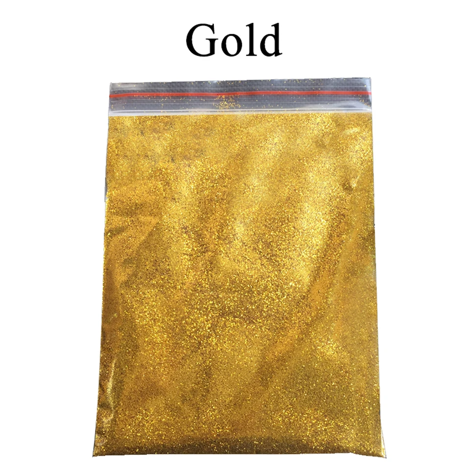 Zlatý prášok trblietavý pigment práškový náter 50G prášok na maľovanie na nechty dekorácie auto farby remeselnícky sľudy práškový pigment