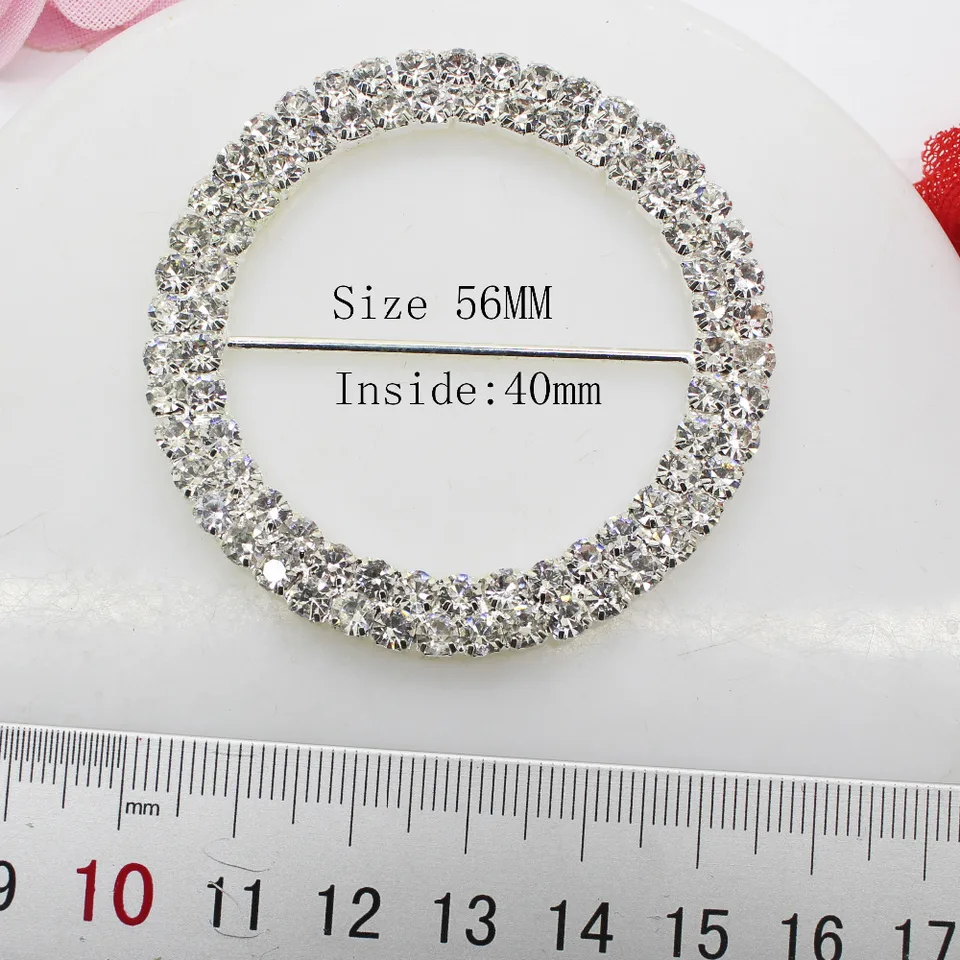 Zmasey strieborné kovové sponky 55 mm kamienky Rápky 5ks/veľa A Crystal Orecents-Crystal Ozdoby
