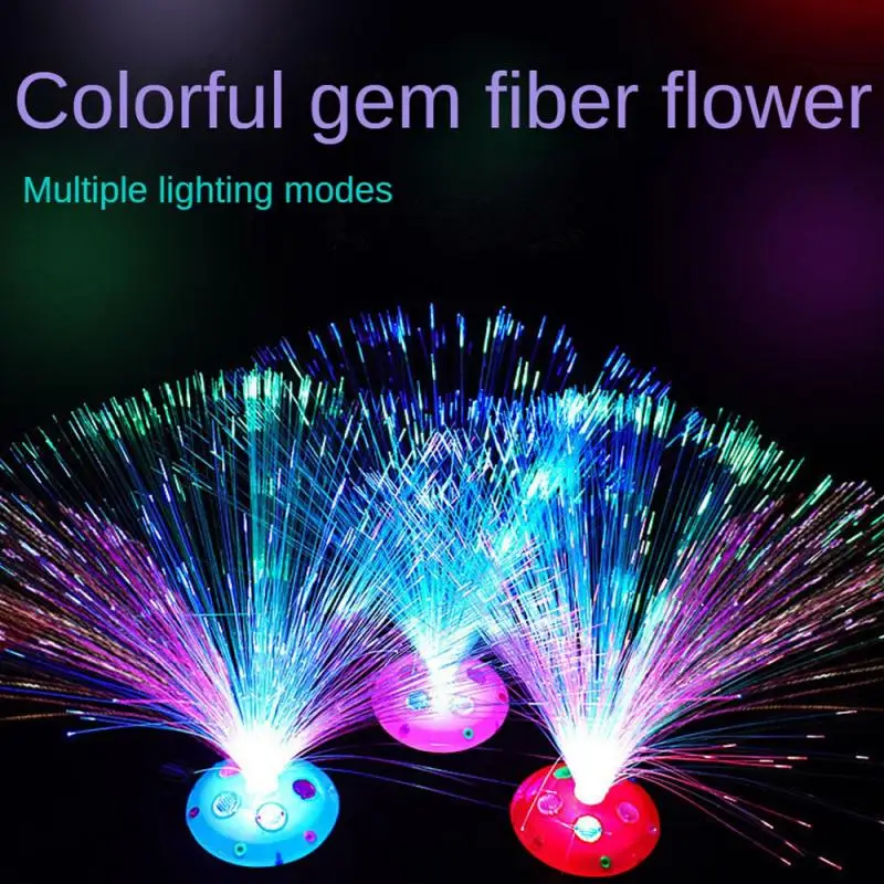 Zmena farby Optic Fiber Optic LED LED Firework Nočné svetlo na nový rok vianočné večierky sviatočné osvetlenie domov decors rozprávkové svetlá