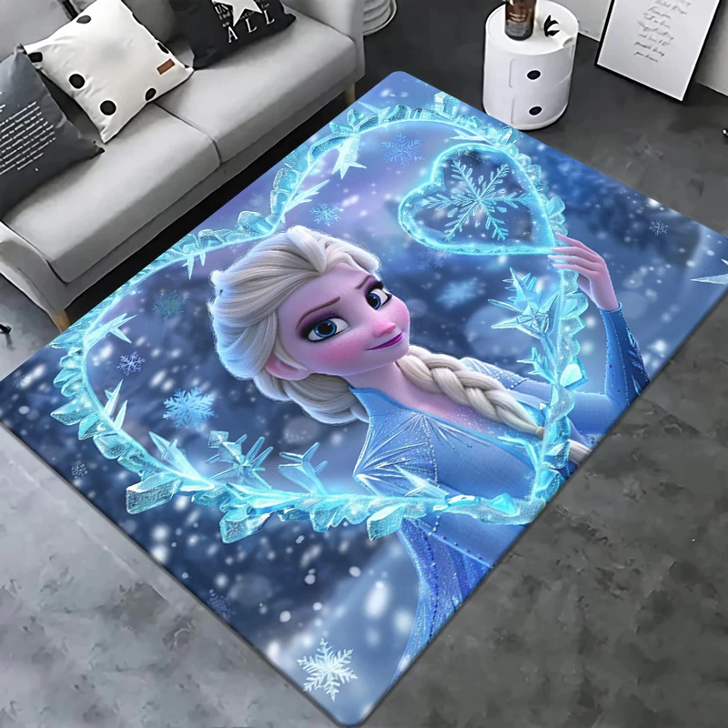 Zmrazená elsa roztomilá karikatúra tlačový koberec.Living Room, spál