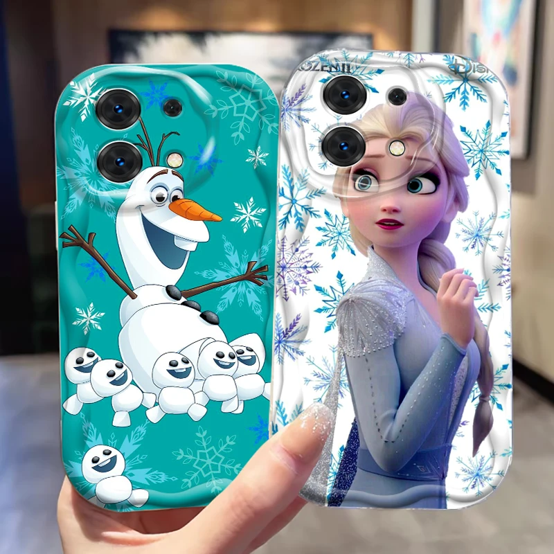 Zmrazená princezná Elsa Disney pre Xiaomi Redmi Note 13 12S 11S 11 10 9 8 10a 9c 9t Pro Plus 5G Wave Oil Funda Puzdro