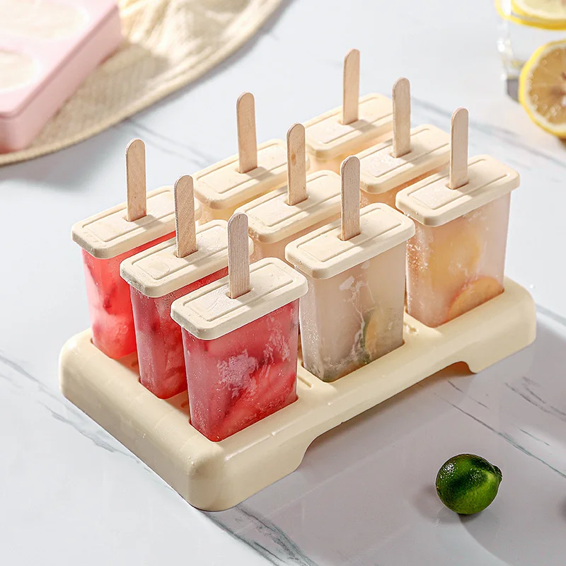 Zmrzlina Popsicle form DIY zmrzlina stroj domáca ľadová skrinka s plastovou paličkou ľadovo-lely pleseň ľadová kocka podnos kuchynských gadgetov