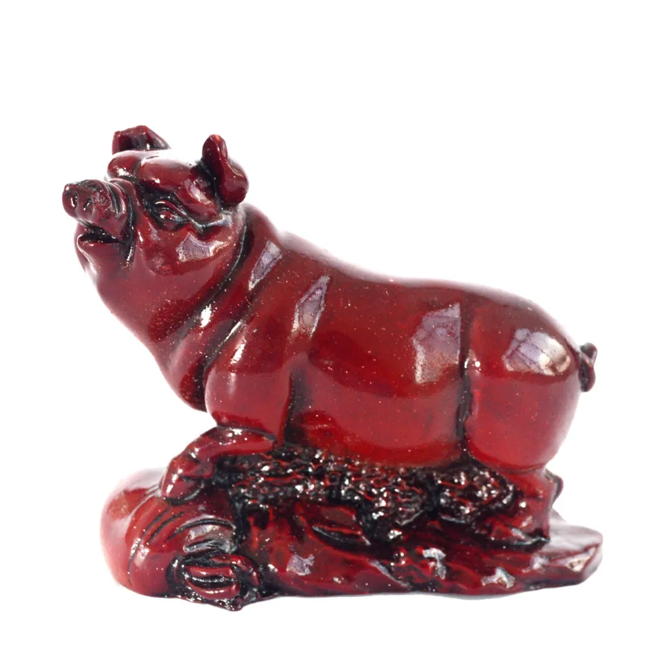 Znamenie Zodiac Znamenky kancov/prasa Red Resin narodená v roku 1947 1959 1971 1983 1995 2007, J2186