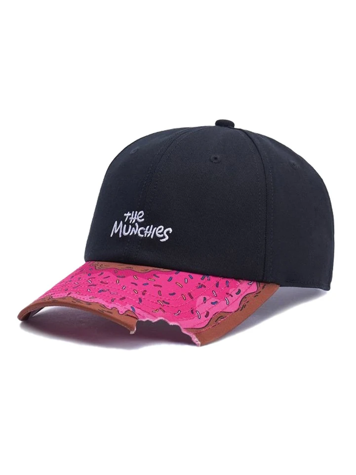 Značka findpro munchies gebogén cap Roz reagy meisjes jongen hip hop baseball cap voor Mannen Vrouwen Volwassen Outdoor Casual Zon SNA
