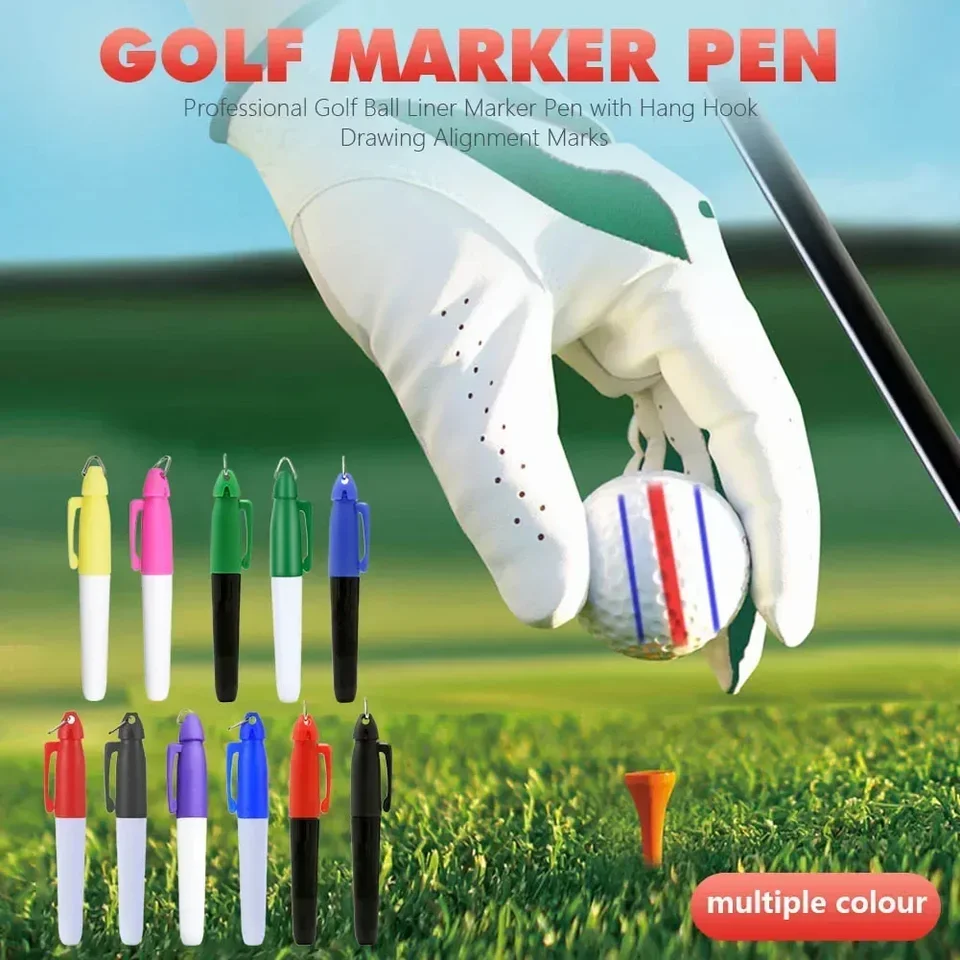 Značka golfovej loptičky Značka Pen Olejový atrament nepremokavý s kreslením zavesenia kreslenie Zariadenia Outdoor Sports Tools Profesionálny prenosný prenosný