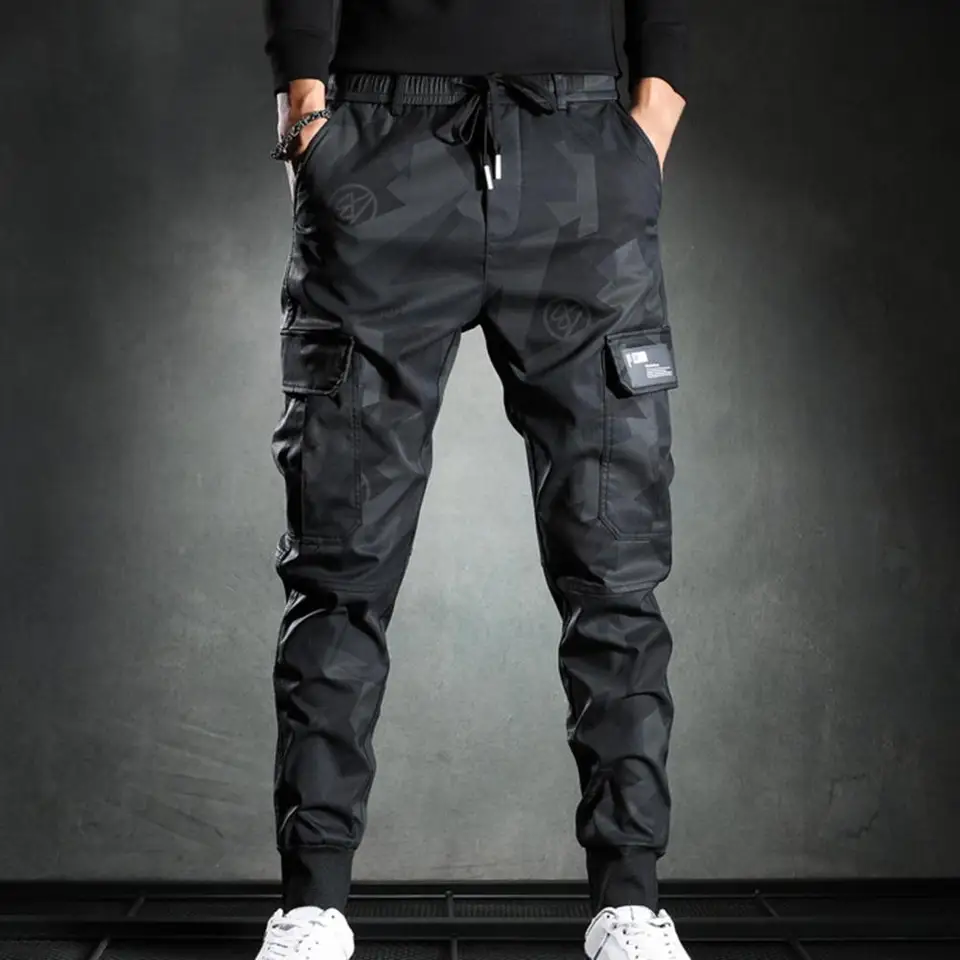 Značka muži Fashion 2022 Streetwear Casy Camouflage Rogger Pants Vojenské nohavice muži nákladné nohavice na droppsping