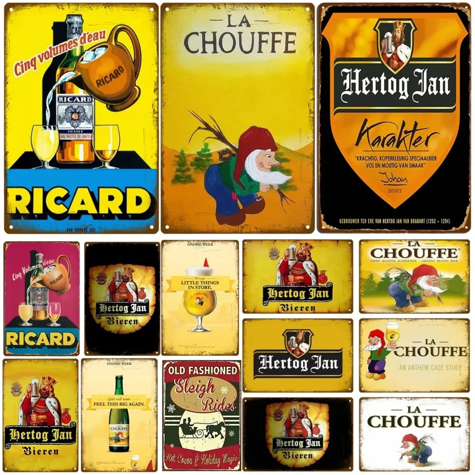 Značka vína značky cín Vintage chriatemas Belgium pivo nástenné plakety kovové steny značky dekorácie plagáty plagátov