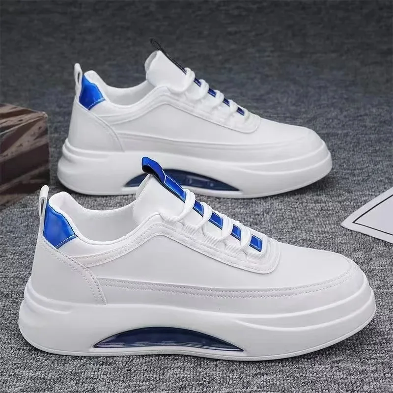 Značkové pánske topánky Príležitostné tenisky biele vysokokvalitné platforma topánky Non-Slip Pánske vulkanizované topánky Air Cushion Board Shoe 2024