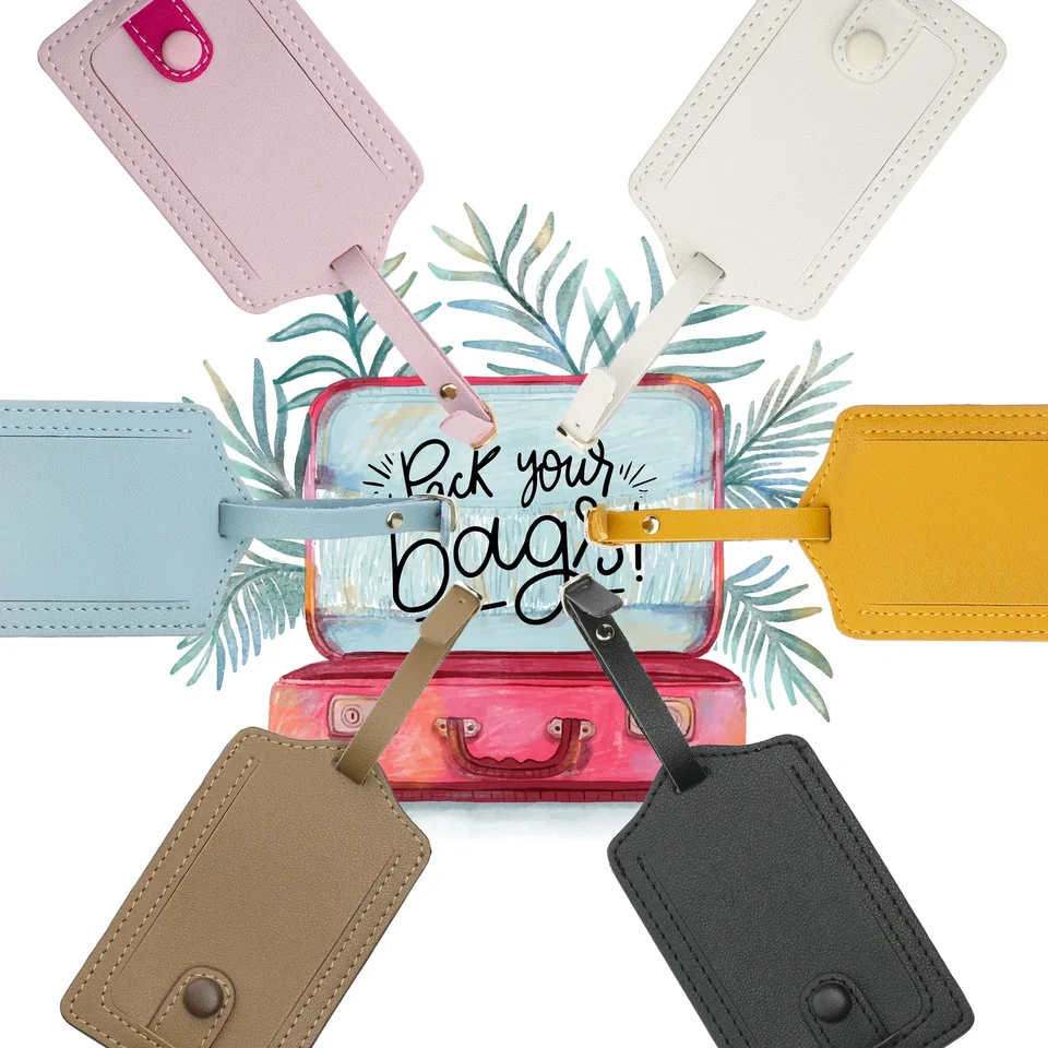 Značky batožiny pre Suinases Bag Tags pre držiak adresy Adresa Identifikátor batožiny pre cestovné doplnky