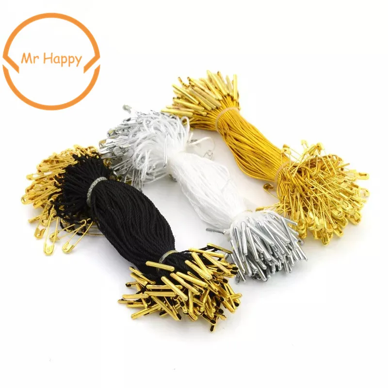 Značky bezpečnostnej slučky Gold Lines, upevňovacie prvky, upevňovací prvok cenovky, vysoká kvalita, dĺžka 8 cm, 100ks