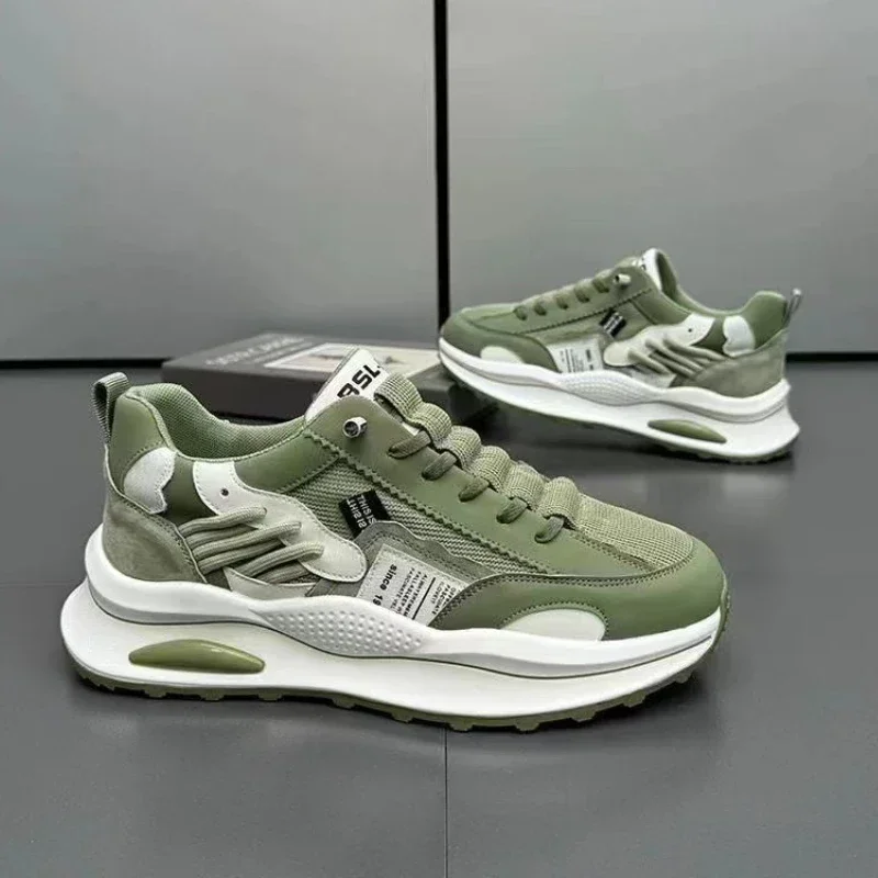 Značky Men tenisky Hrubé podrážky pohodlné bežecké topánky Muž Outdoor Spory Spory Shooes Fashion Men Walking topánky Tenis Hombres