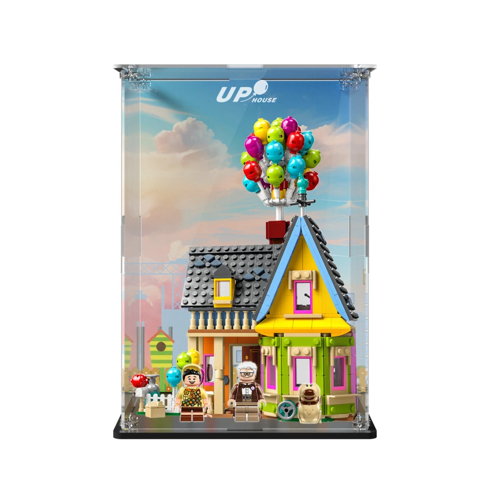 Zobrazovacia skrinka pre LEGO 43217 Disklium pre UP House Building Block Block DustodoPusp Clear Showcase Toy Bricks Storage Box