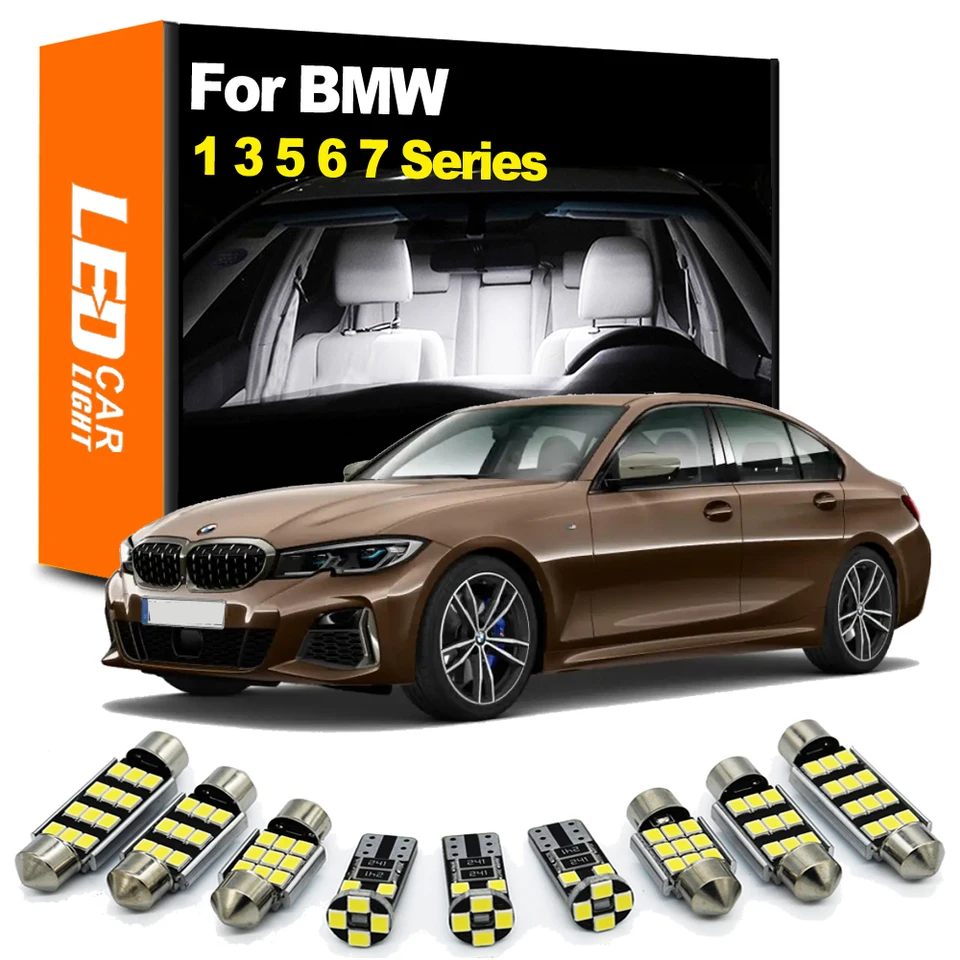 Zoomsee pre BMW 1 3 5 6 7 Séria E87 E81 F20 E46 E90 E91 E92 E93 E39 E60 E61 F10 F11 E63 F12 F06 E65 E66 E66 Interiérová LED LIGHT KIT