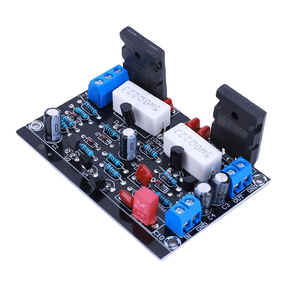 Zosilňovače výkonu trubice 2SC5200+2SA1943 HIFI Audio zosilňovač Mono kanál Stereo Amplify Board 100W DC 35V